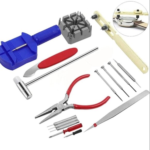 GC 16pc Watch Repair Tool Kit Band Pin Strap Link Remover Back Opener - Picture 1 of 4